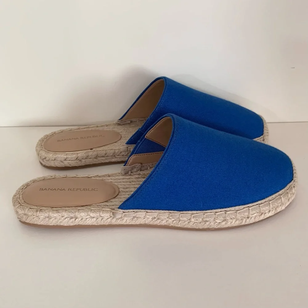 Banana Republic Blue Espadrille Slip-On Shoes